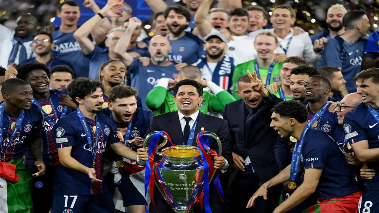 برشلونة يوجه رسالة لـ إنريكي وباريس سان جيرمان بعد التتويج بـ دوري أبطال أوروبا